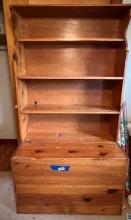Book Shelf/Storage Bin Made of Pine
