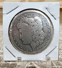 1891 O Morgan Silver Dollar