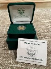1989 5.00 Gold American Eagle