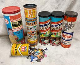 5 Vintage Toys & Puzzle