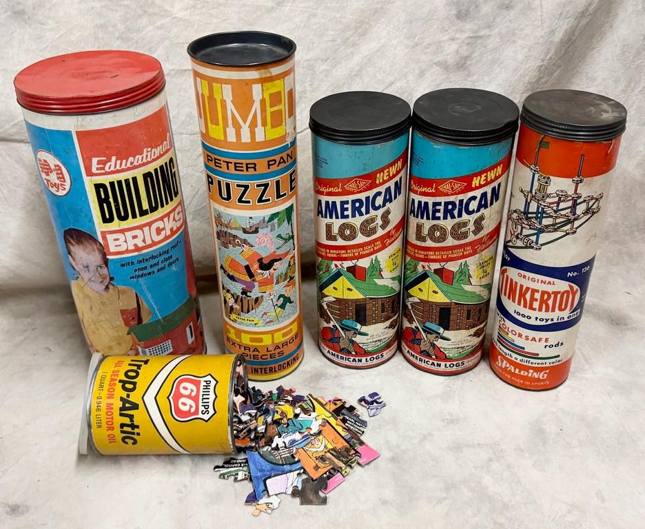 5 Vintage Toys & Puzzle