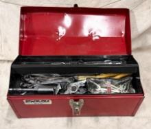 Red Metal Stack-On Tool Box