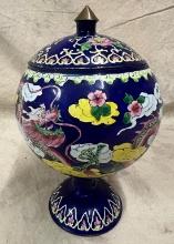 Cloisonné Jar with Lid