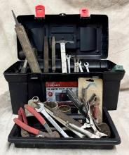 Hyper Tuff Hardshell Plastic Tool Box With Contents