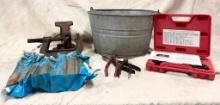 Vintage Galvanized Bucket With Contents