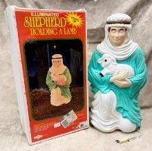 Shepherd Holding a Lamb Blow Mold in Original Box