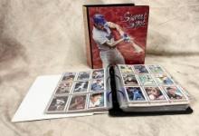 Two Albums of Baseball, Football, Basketball Cards