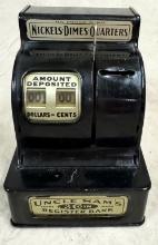 Uncle Sam's Three Coin Bank