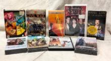 6 New In Plastic VHS Movies And 3 DVD Games