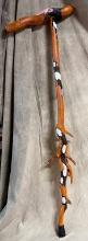 Walking Stick in Black, White and Red
