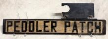 Double-Sided Peddler Patch Wooden Sign