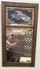 Antique Car on Mirror above a Mirror