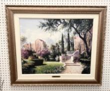 Framed by Abbey Garden Print of Garden