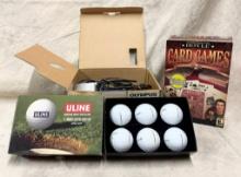 Hoyle Computer Game Set, Golf Balls & Olympus D-540 Zoom Camera