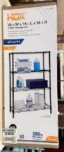 HDX Four Shelf Storage Rack New In Box