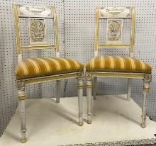 Pair of Antique French Accent Chairs