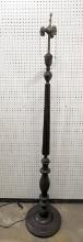 Wooden Floor Lamp with Three Receptables