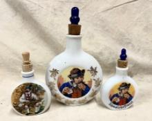 Two Small and One Large Snuff Bottles from German