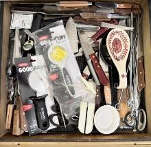Drawer of Knives and Kitchen