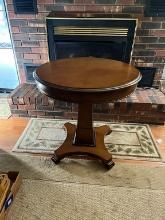 Vintage Round Pedestal Table