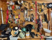 Pegboard Wall Lot In Garage