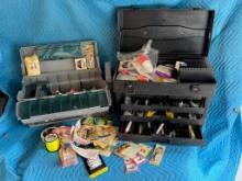 2 Hardshell Plastic Tackle Boxes