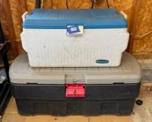 2 Rubbermaid Coolers
