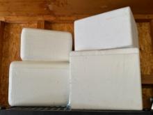 Shelf Lot Of 4 Styrofoam Coolers