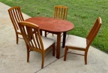 4 Piece Broyhill Chair Set Plus An Oval Table