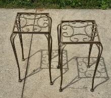 2 Metal Plant Stands
