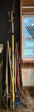 Lot Of Long Handle Yard Tools