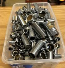 Plastic Bin With Sockets