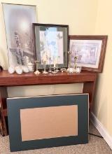 Wall Art and Candle Holders