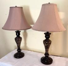 Pair of Metal Decorative Lamps