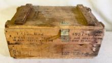 Vintage Wood Ammo Case