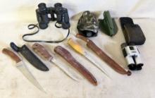 Binoculars & Knives