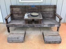 Four Piece Adirondak Designed Treated Pine Furniture