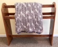 Quilt Rack with Afghan