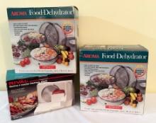 Rival Food Slicer and Two Aroma Food Dehydrator