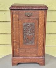 Antique English Oak Coal Hod.