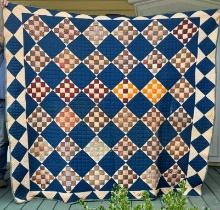 Early Southern Hand Stitched Quilt