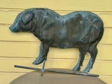 Vintage Copper Pig Weathervane