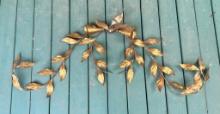 Ornate Antique Gold Gilt Foliage Wall Decoration.