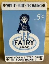 Enamel Fairy Soap Sign