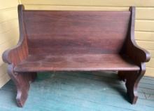 Small Deacons Bench Church Pew