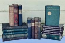 Tray Lot Antique Books