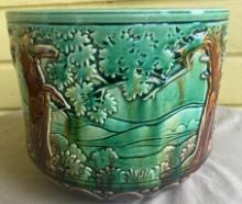 Brush McCoy Pottery Tin Glazed Planter