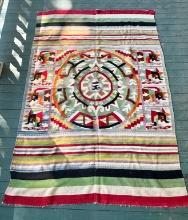 Early Hand Woven Central American Wool Blanket