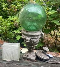 Large Urn with Lid and Glass Items