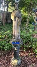 Concrete Column and Statue